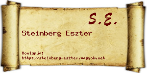 Steinberg Eszter névjegykártya